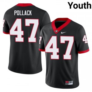 Black #47 David Pollack Youth Stitched Jersey | UGA Pro Cut Player Football Edition 33228865