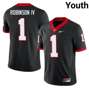 Black #1 Ellis Robinson IV Youth Stitched Jersey | UGA Bulldogs Limited Player Football Edition 11316287