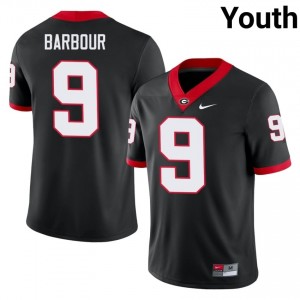 Black #9 Ethan Barbour Youth Stitched Jersey | Georgia Bulldogs Exclusive Player Football Edition 49035368