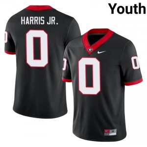Black #0 Gabe Harris Jr. Youth Embroidery Jersey | UGA Bulldogs Fresh Player Football Edition 67533437