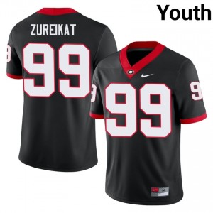 Black #99 Harran Zureikat Youth Embroidery Jersey | Dawgs Exclusive Player Football Edition 34361220
