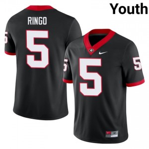 Black #5 Kelee Ringo Youth Sewn Jersey | Georgia Bulldogs Exclusive Player Football Edition 23398742