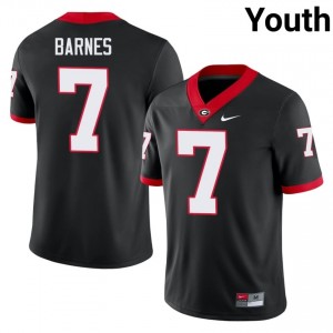 Black #7 Khalil Barnes Youth Stitch Jersey | UGA Premium Player Football Edition 32916174