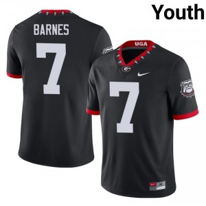 Dawgs Khalil Barnes #7 Black Youth University Mascot 100th Anniversary Jersey | Limited Stitched Football Uniform 91529139
