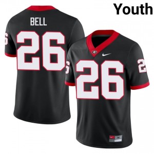 Black #26 Micah Bell Youth Sewn Jersey | Georgia Essential Player Football Edition 57285913