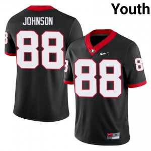 Black #88 Nasir Johnson Youth Stitched Jersey | Georgia Elite Thread Player Football Edition 66776299