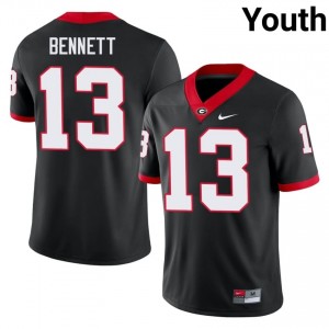 Black #13 Stetson Bennett Youth Embroidery Jersey | Georgia Limited Player Football Edition 90032058